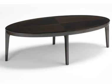 VENDOME - Oval wooden coffee table _ HUGUES CHEVALIER